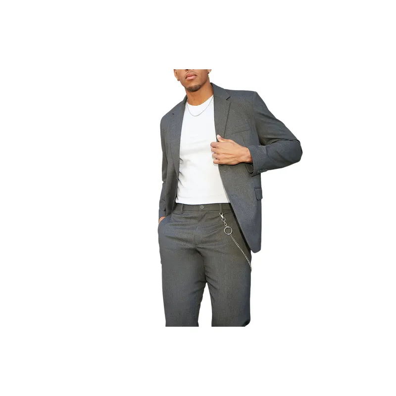 Casual Plain Business Suit-5
