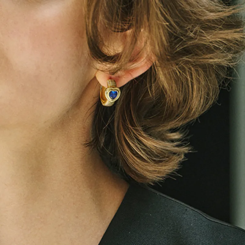 Retro Heart Earring-1