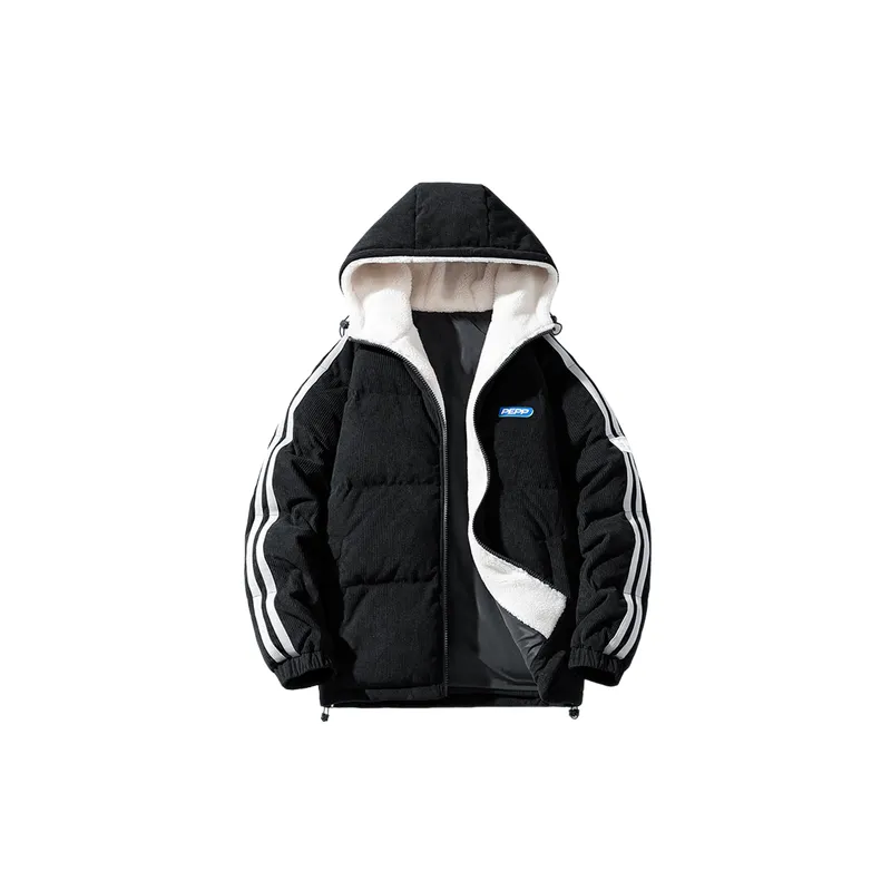 Fashionable Loose Polyester Quilted Jacket-2