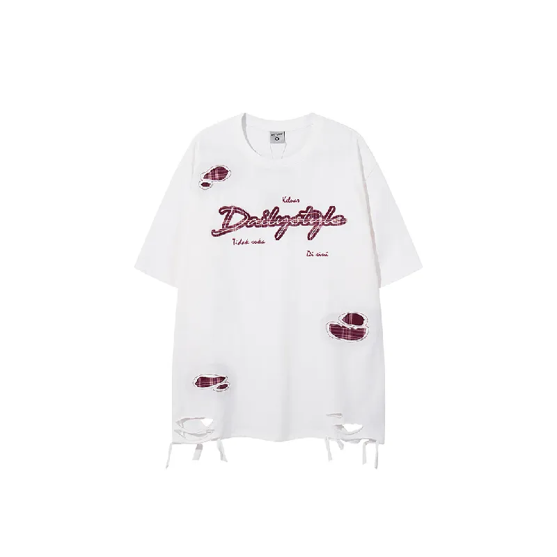 Retro Casual Cotton Blended Fabric T-Shirt Unisex-0