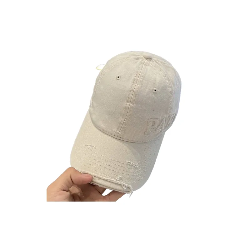 Washed Loose Peaked Cap-0