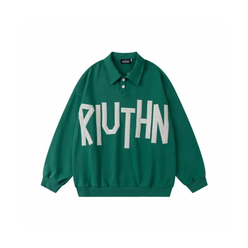 Retro Loose Casual Fashion Polo-2