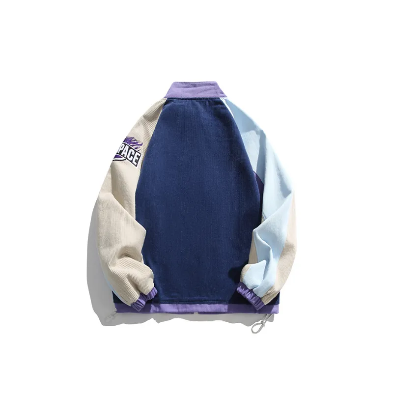 Hip hop Style Color Blocked Jacket swag OOTD-1