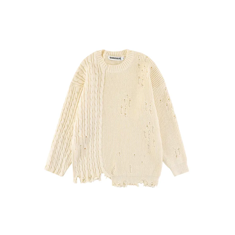 Retro Ripped Sweater-2