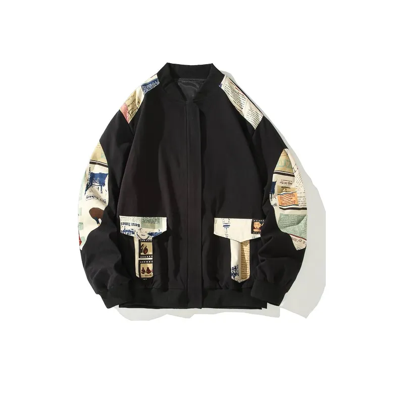 Trendy Large Size Patchwork Jacket-0