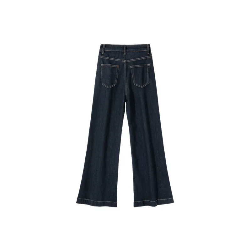 Retro Wide Leg Jeans Women-1