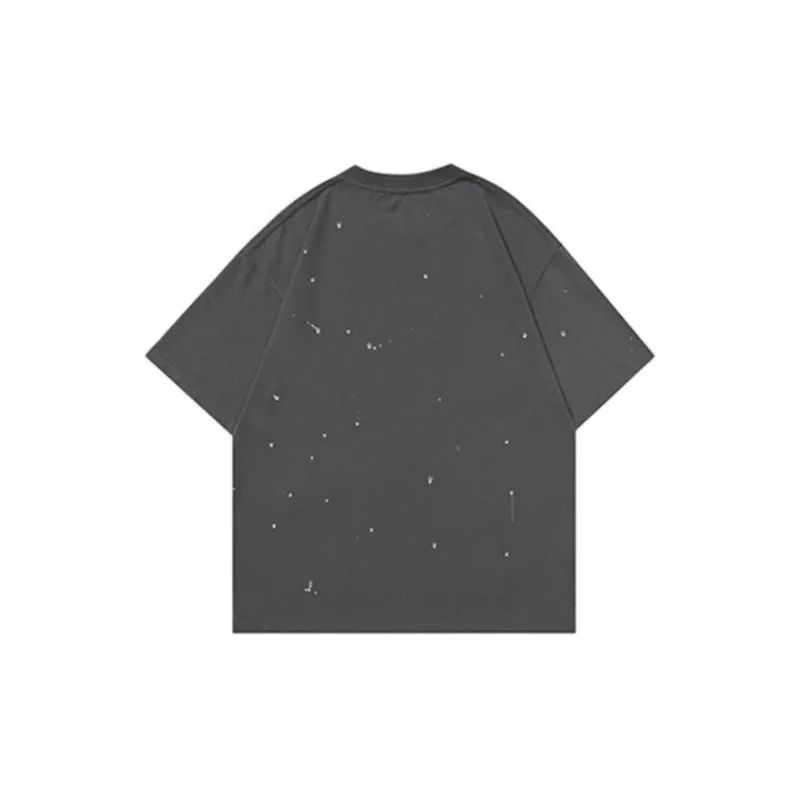 Retro Loose Letter Couple T Shirt-1