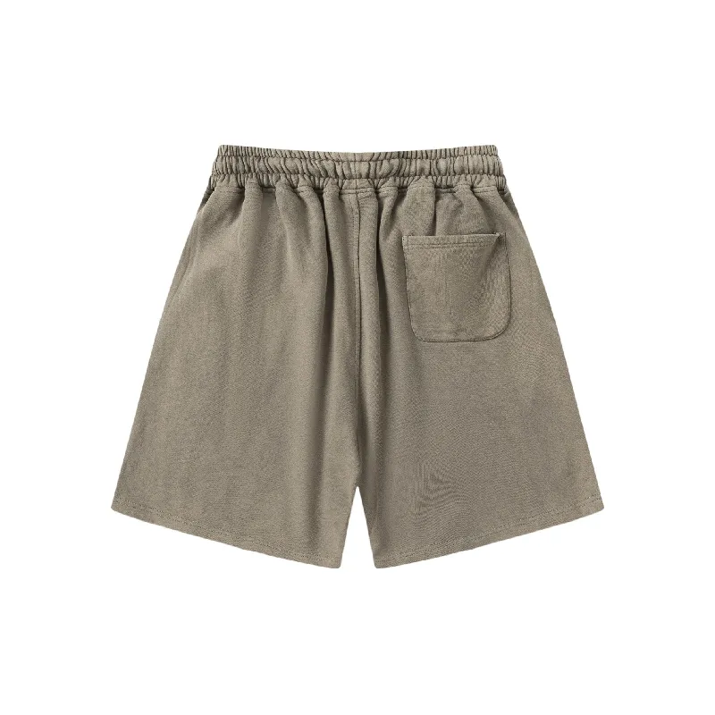 Ripped Distress Vinylon Sports Shorts Unisex-3