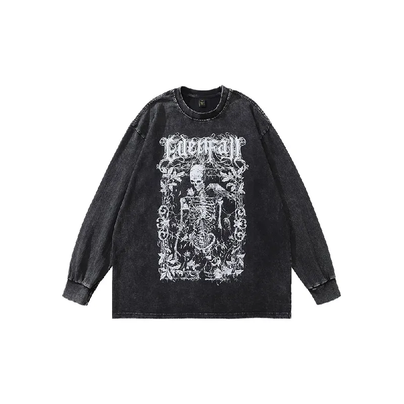 Retro Washed Long Sleeve Sweatshirt-10