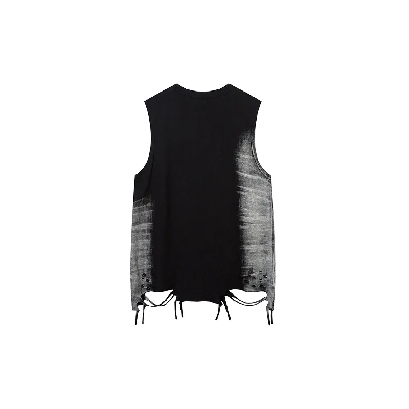 Retro Loose 100% Cotton Vest-1
