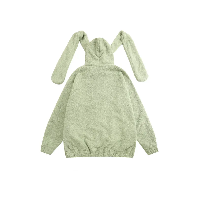 Autumn New Style National Fashion Simple Loose Lazy Style Rabbit Ear All match Hoodie-3