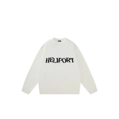 HELIPORT Apron Digital Jacquard Sweater Personalized Loose Pullover Top