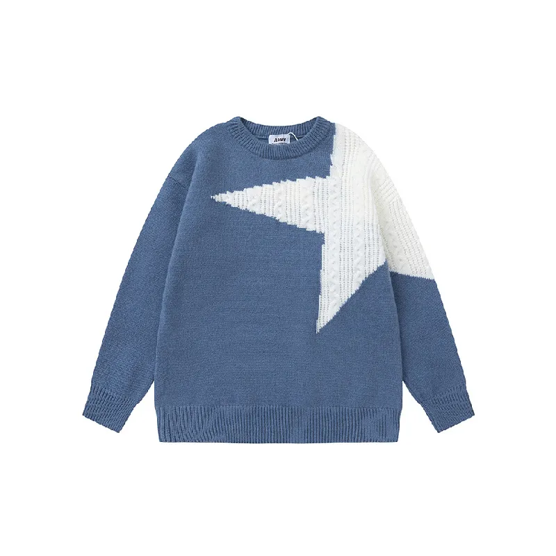 Retro Loose Acrylic Fibres Sweater-0