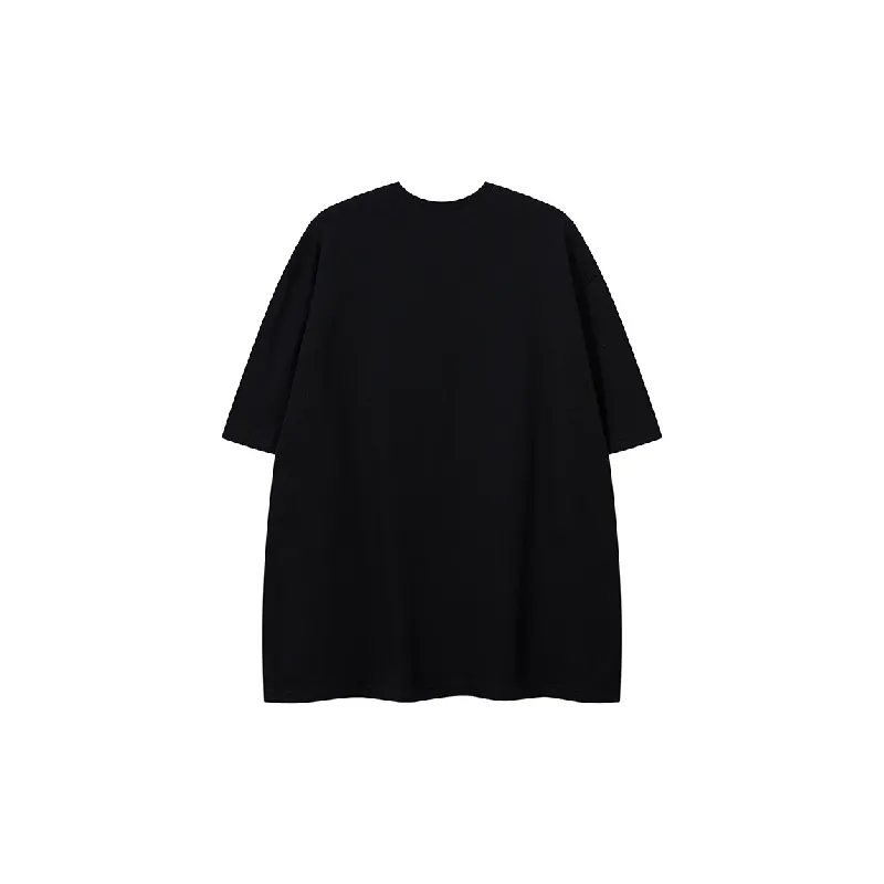 Casual Loose Combed Cotton T-Shirt-3