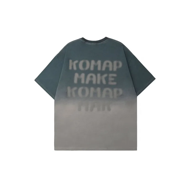 Trendy Gradient Love Letter T Shirt-1