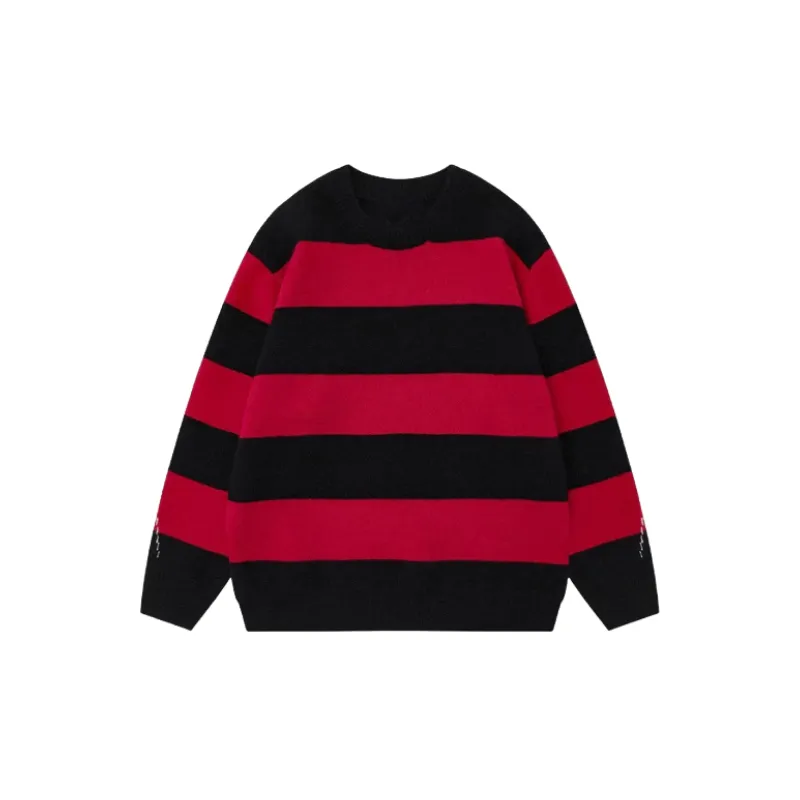 Trendy Contrast Color Sweater-1