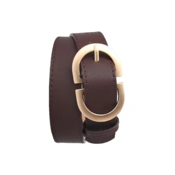 Simple Plain Leather Belt Women