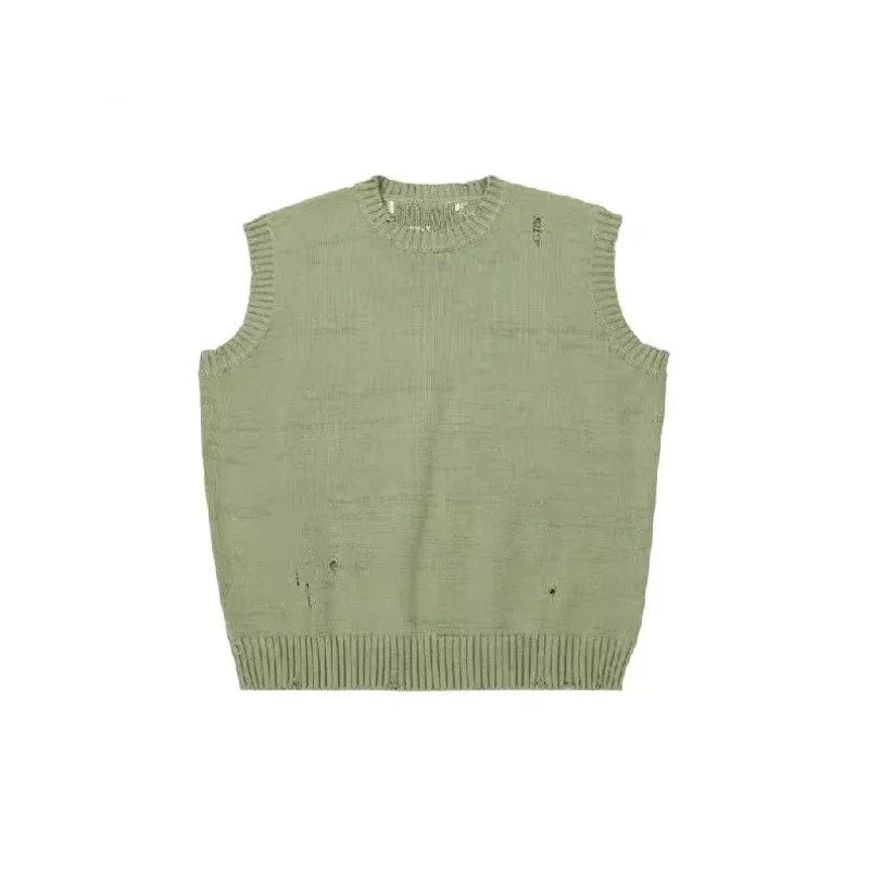 Casual Loose Cotton Vest-0