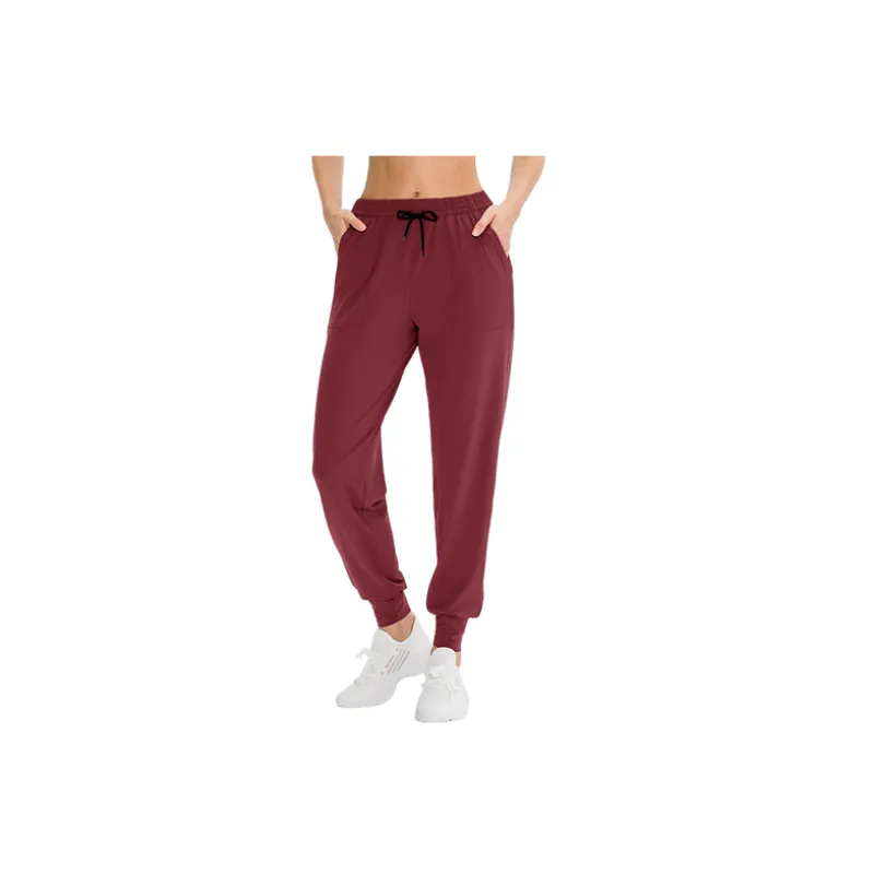 Casual Simple Polyester Sports Pants Women-8