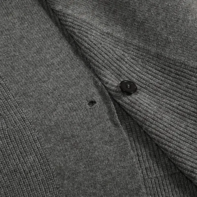 Button Loose Sweater-3