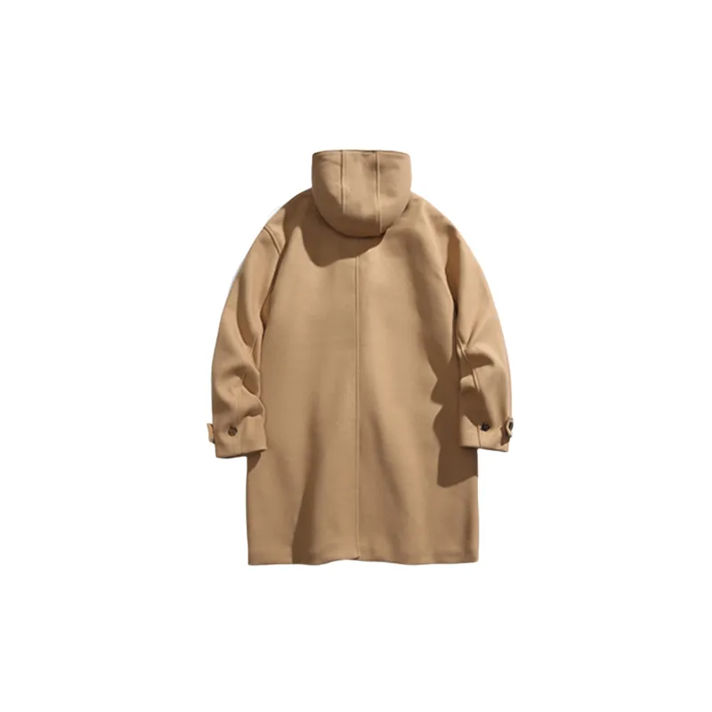 Casual Plain Polyester Coat-1