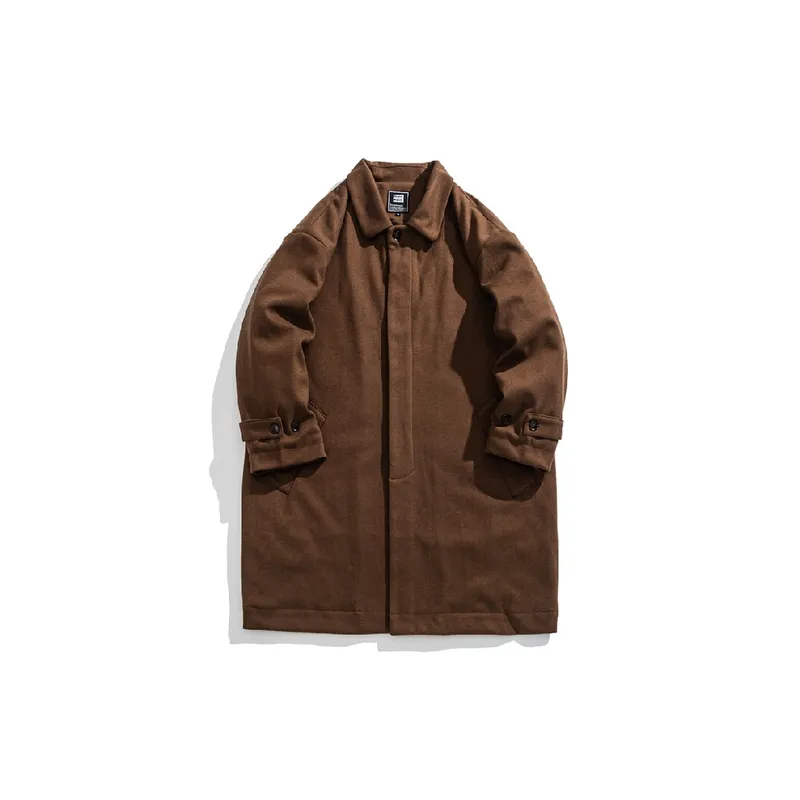 Retro Loose Woolen Fabric Coat-2