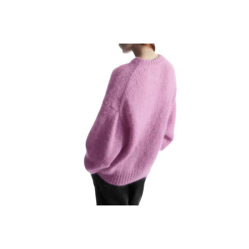 Basics Plain Polyester Sweater Women-2