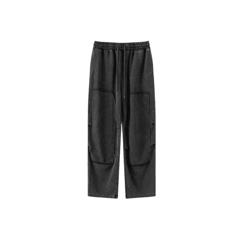 Loose Fashion Knit Sweatpants-0