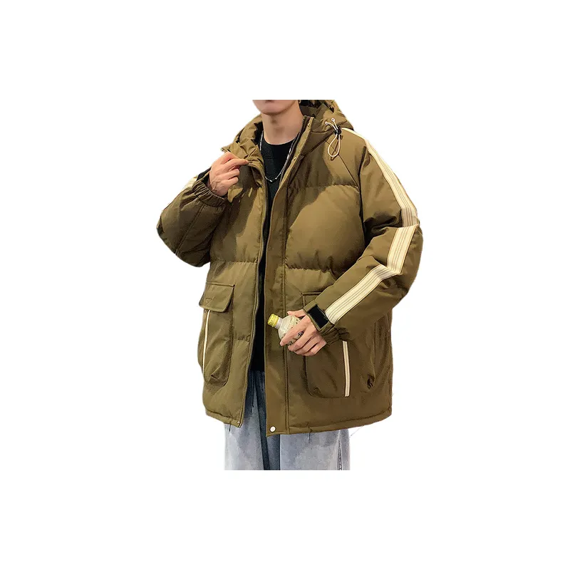 Basics Loose Polyester Quilted Jacket-6