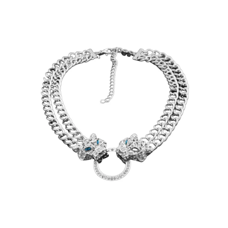 Leopard Head Pendant Necklace