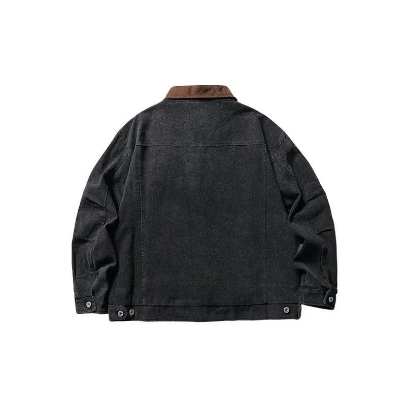 Letter Embroidered Retro Jacket-5