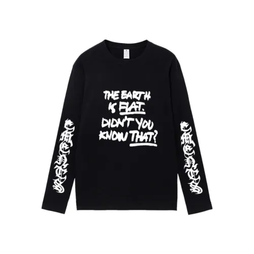 Letter Printing Loose Long Sleeve T-shirt