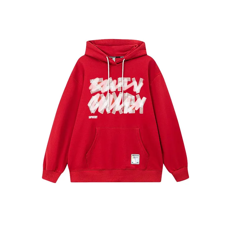 Fashion Brand Design Sense Letter Printing Hooded Sweatshirt-14
