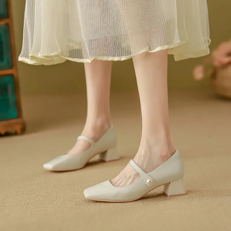 Casual Fashionable Mary Jane Shoes-1