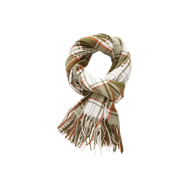 Fashionable Plaid Knit Scarf-3