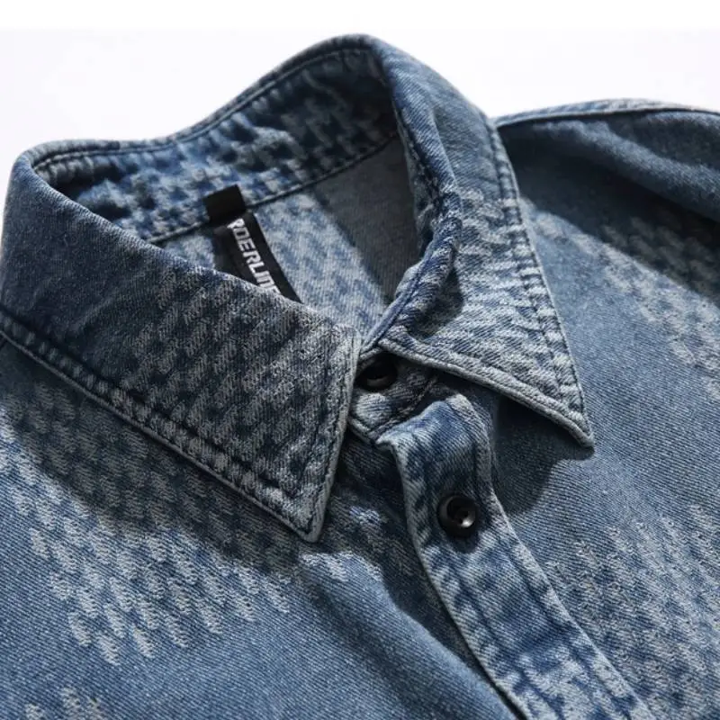 Casual Loose Denim Shirt-3