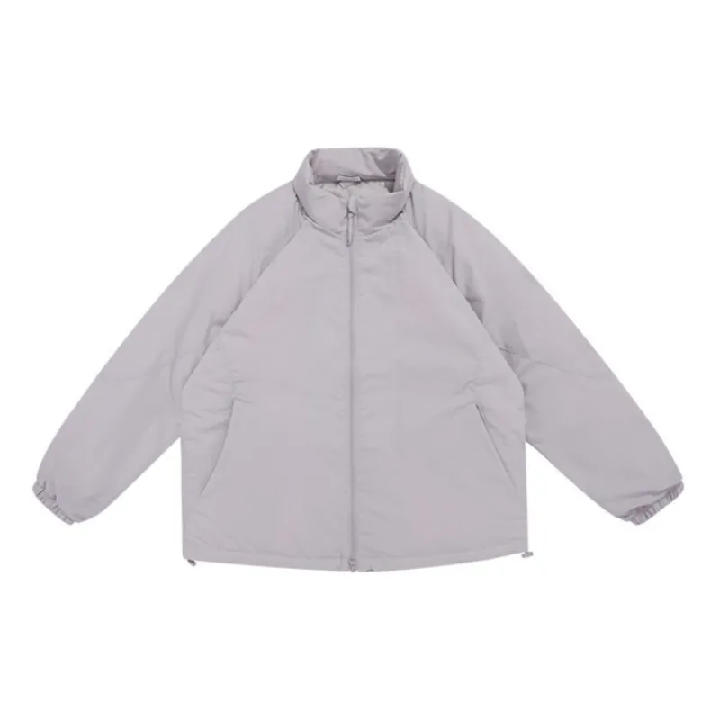Fashionable Simple White Duck Down Jacket-10