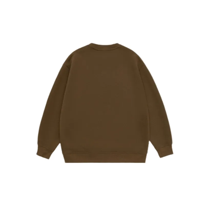 Retro Striped Loose Cotton Sweatshirt-5