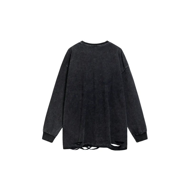 Street Gothic Style with Character Praying Pattern Hoodie-1