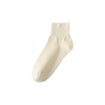 Casual Plain Polyester Mid Calf Sock