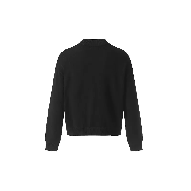 Trendy Zipper Blended Synthetic Fabrics Sweater-1