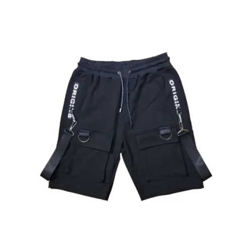 Tooling Shorts Men's Trendy Brand Ins Distinctive All-match Harajuku Style Korean Style Loose Fashionable Hip-hop Sideband Pants