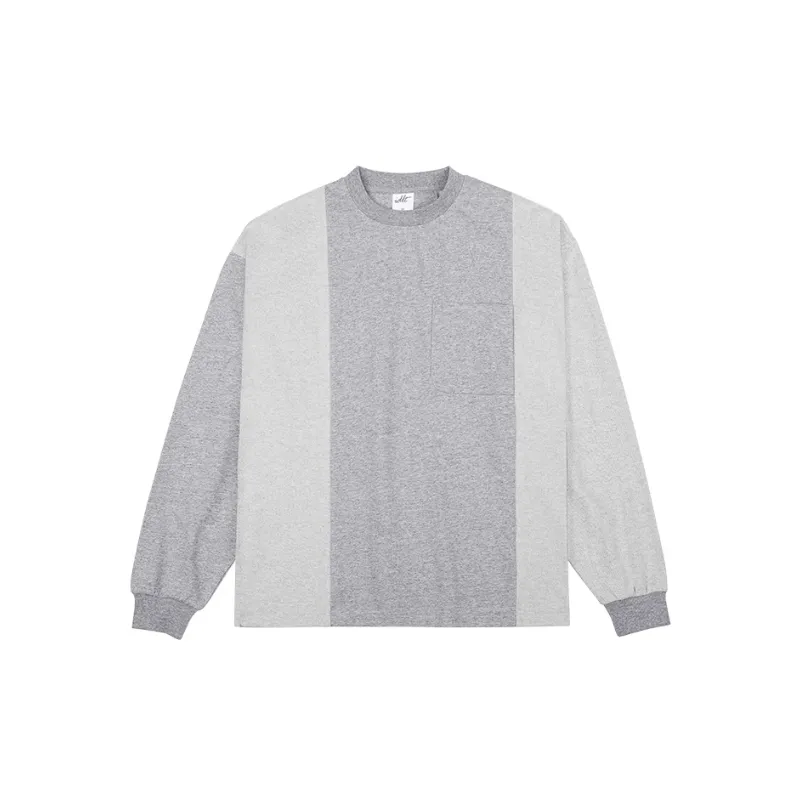 Silhouette Stitching Pocket Long Sleeve Sweatshirt-5