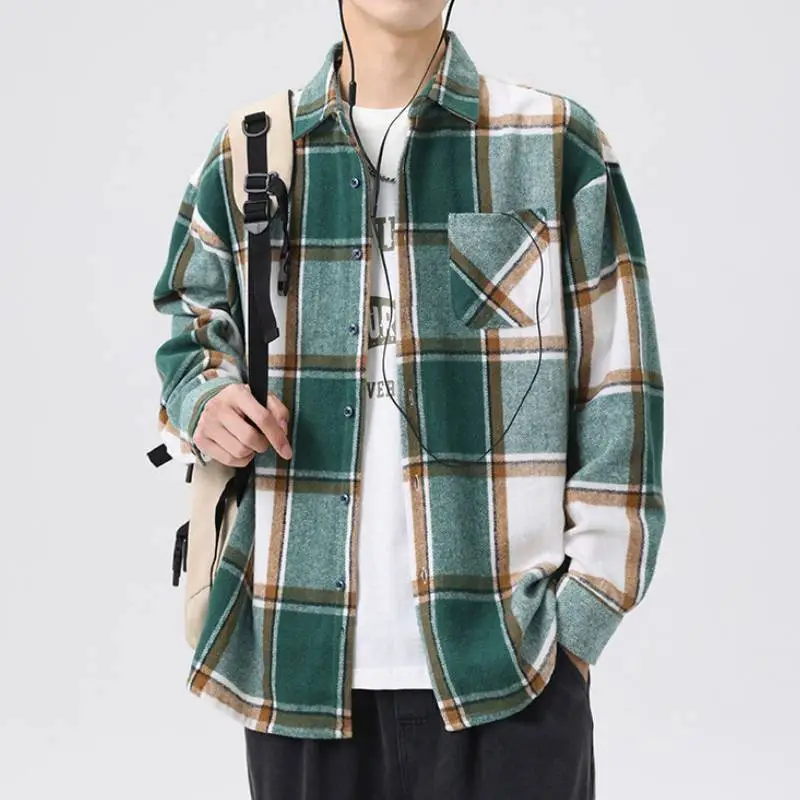 Casual Loose Cotton Blended Fabric Shirt-6