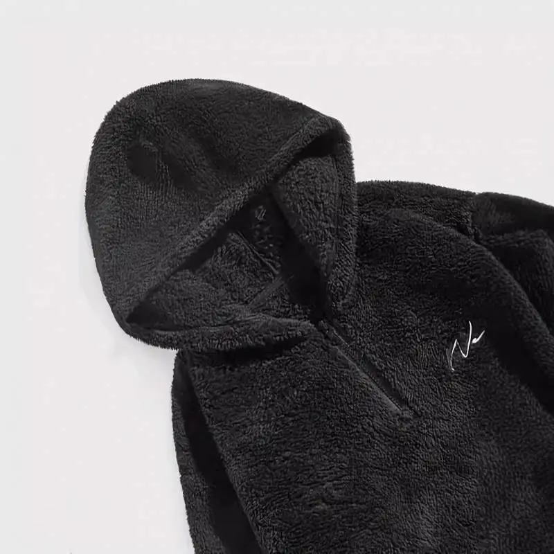 Basics Loose Polar Fleece Sweatshirt-2