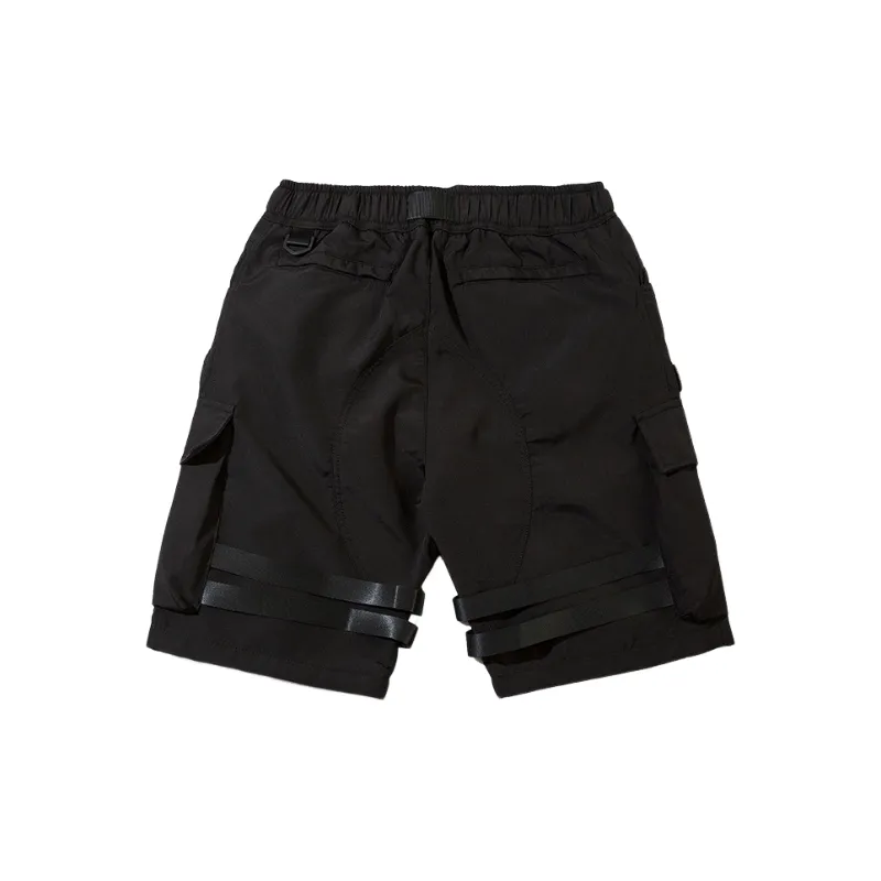 Fashionable Loose Blended Synthetic Fabrics Cargo Shorts-1