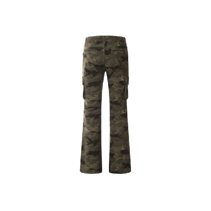 Loose Fashion Cotton Blended Fabric Cargo Pants-1