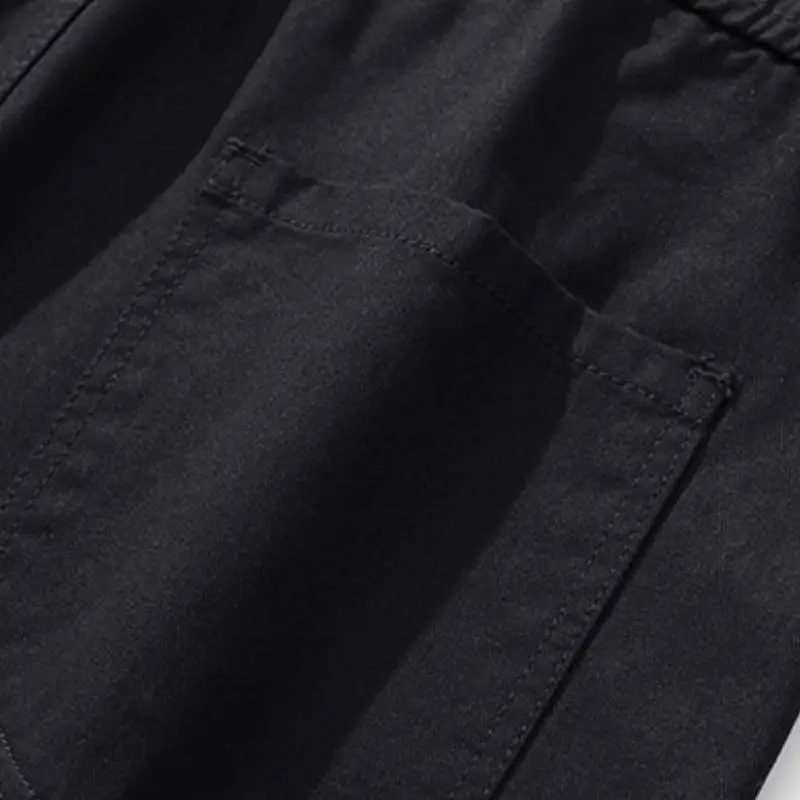 Softness Loose Cotton Cargo Pants-7