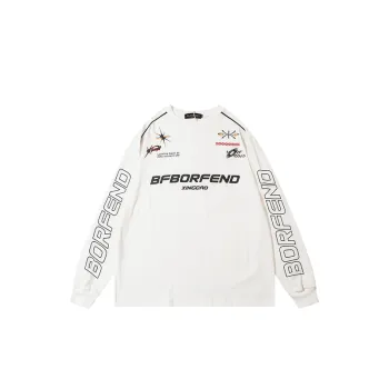 High Street Letter Printing Crewneck Fleece Lined Sweatshirt