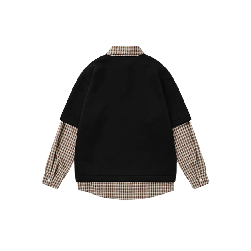 Simple Embroidery Cotton Sweatshirt-5